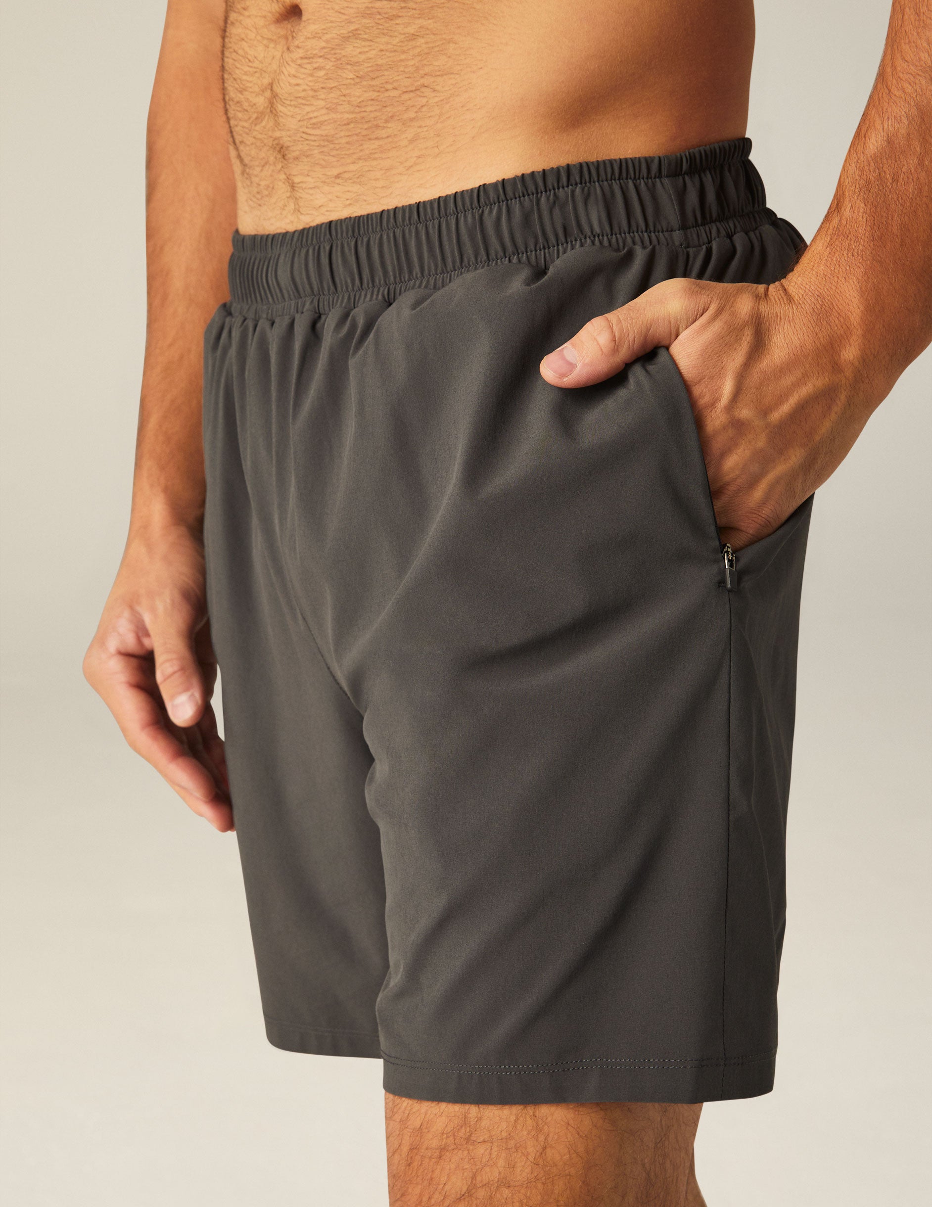 gray mens athletic shorts.