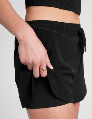 black shorts with a 2.5