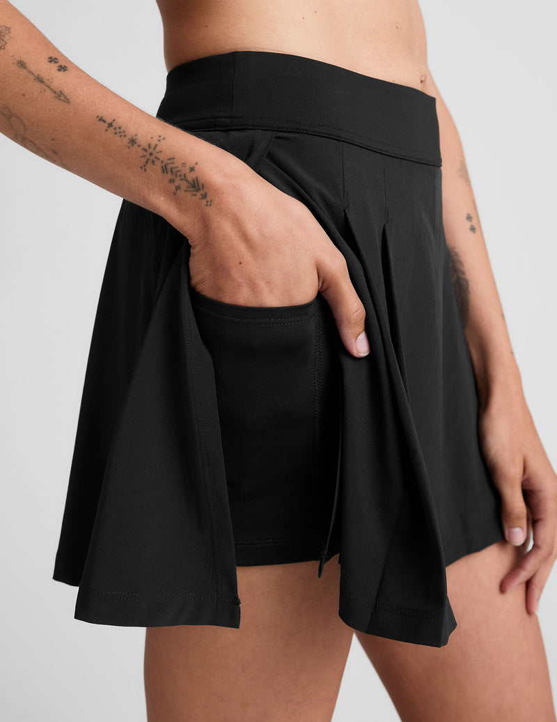 Score Pleated Skirt