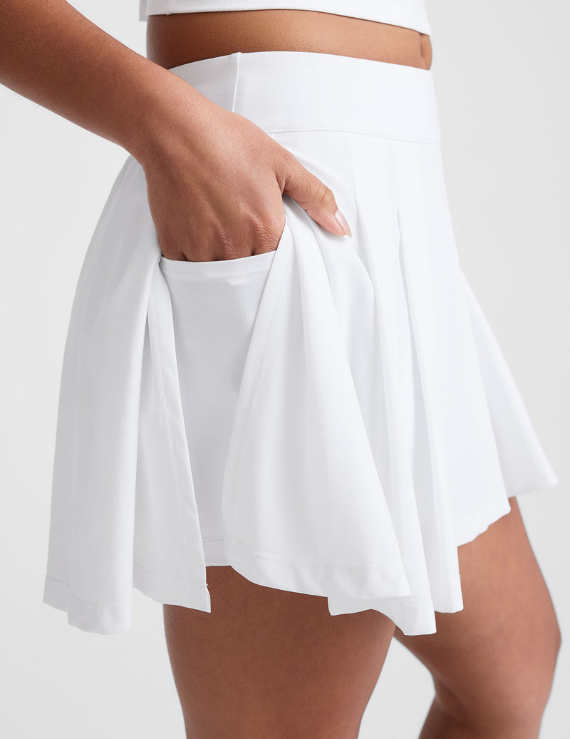 Score Pleated Skirt