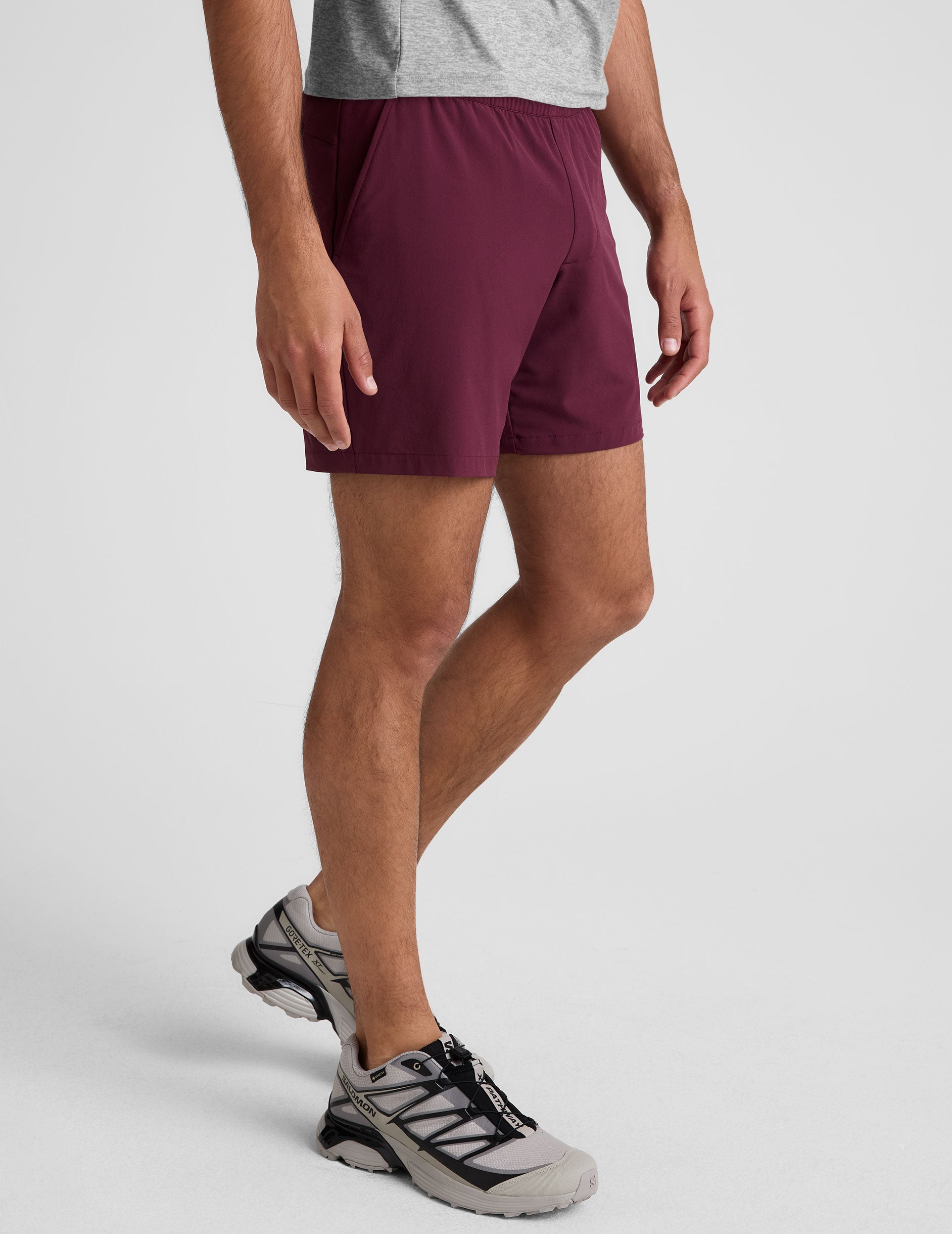 (取寄) ビヨンドヨガ メンズ ロング ラン 7 アンライン ショート Beyond Yoga men Long Run 7 Unlined Short Deep Maroon Long Run 7