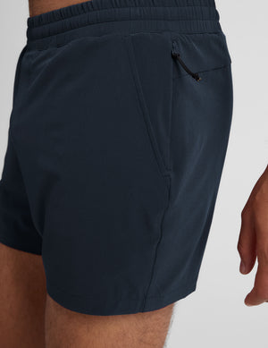 navy t-shirt and navy 5