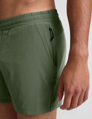 green men's shorts with a 5