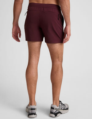 Back view of maroon Pivotal 2.0 Men's Short 5