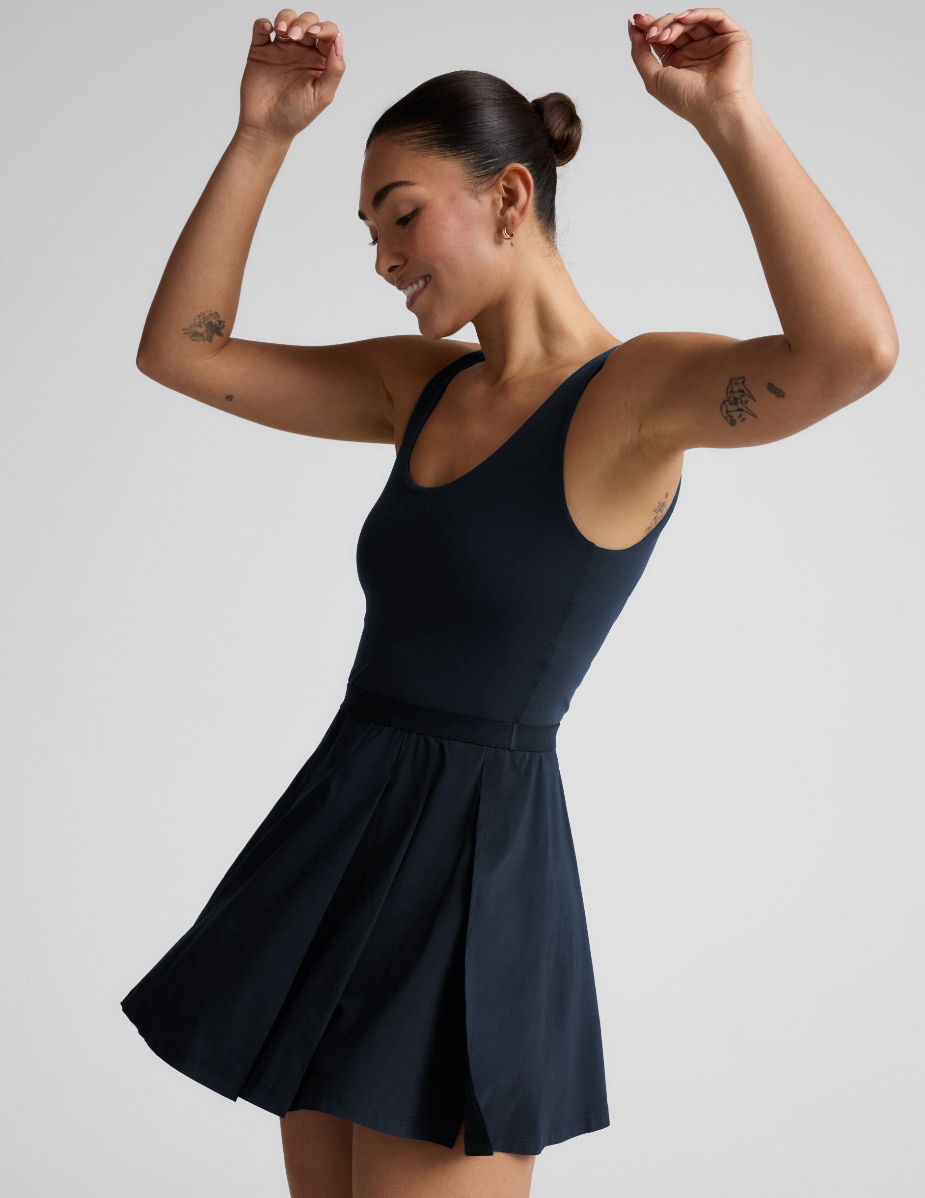 Score Pleated Dress