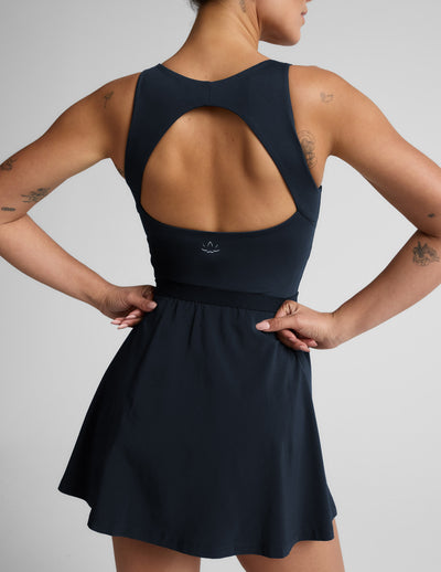 Score Pleated Dress