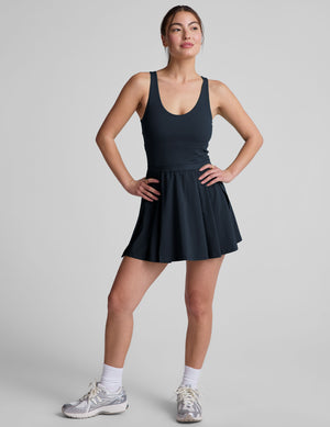 Score Pleated Dress
