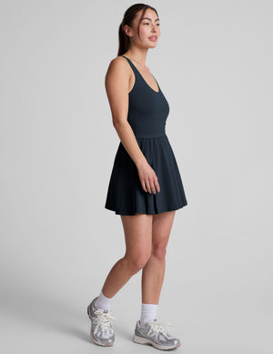 Score Pleated Dress