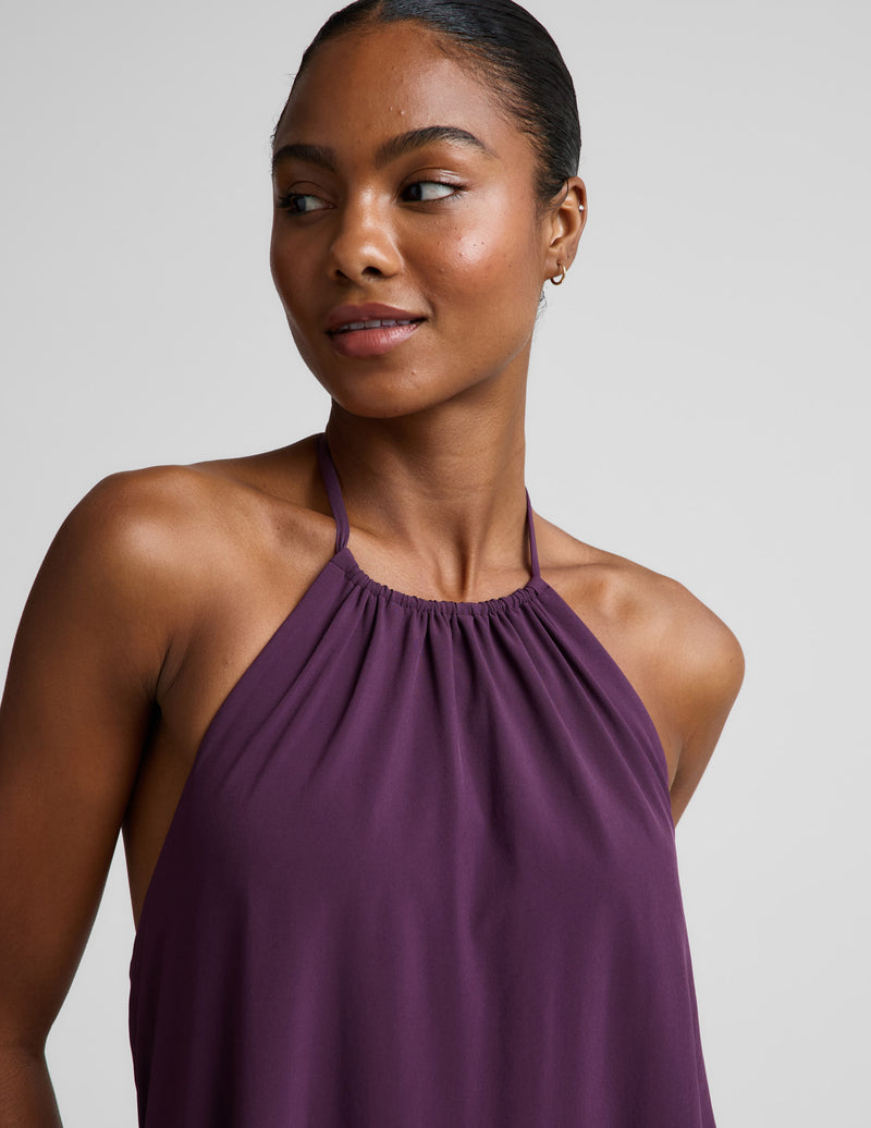 Go With The Flow Halter Dress