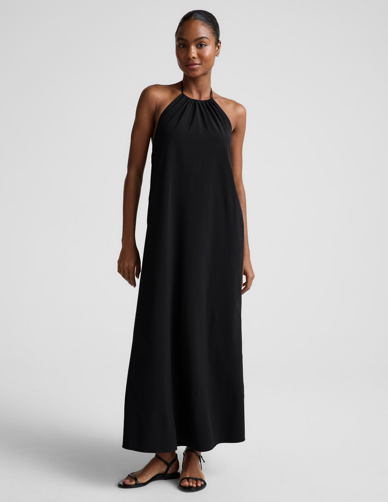 Go With The Flow Halter Dress