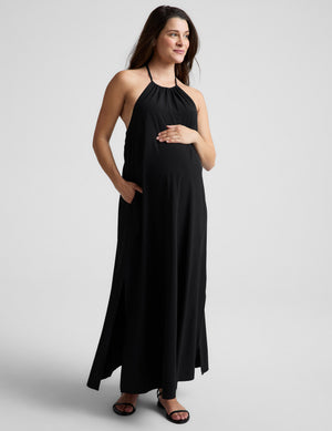 Beyond Yoga Go With The Flow Halter Dress | True Black / M Beyond Yoga Go With The Flow Halter Dress | True Black / M