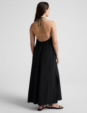 Go With The Flow Halter Dress
