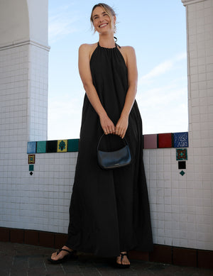 Go With The Flow Halter Dress