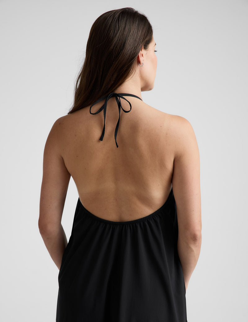 Go With The Flow Halter Dress