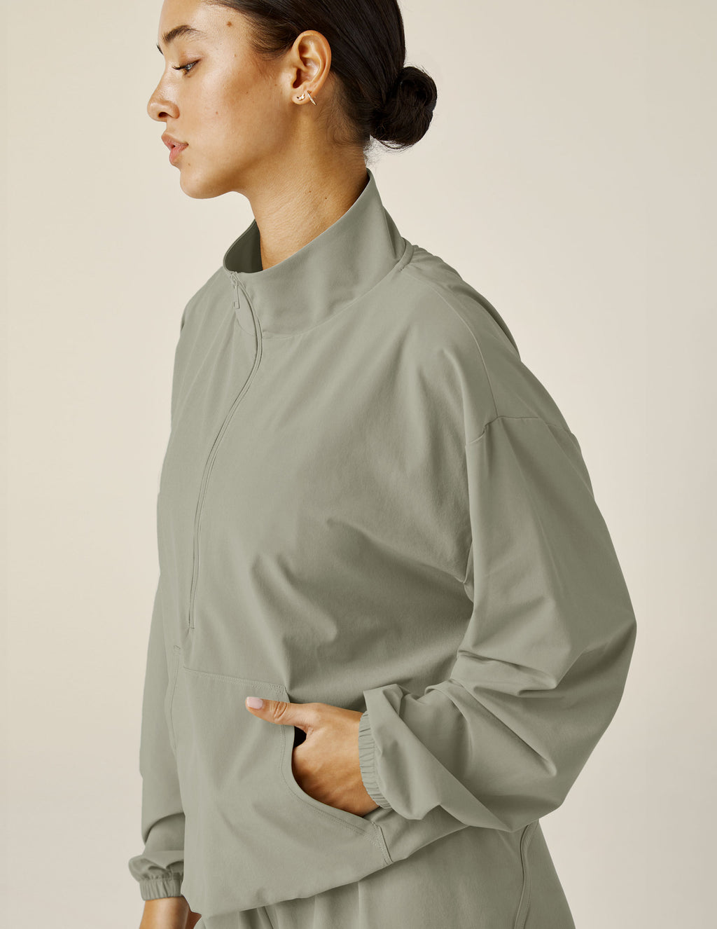 Stretch Woven In Stride Half Zip Pullover Secondary Image