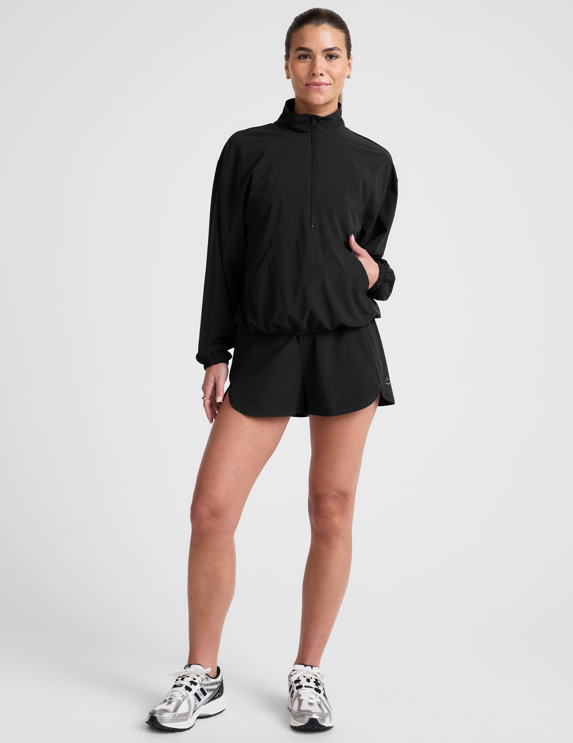 Stretch Woven In Stride Half Zip Pullover | Beyond Yoga
