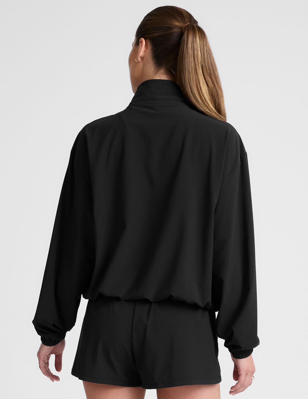 Women's Beyond Yoga Stretch Woven In Stride Lined Long Sleeve 1/2 Zip-899074