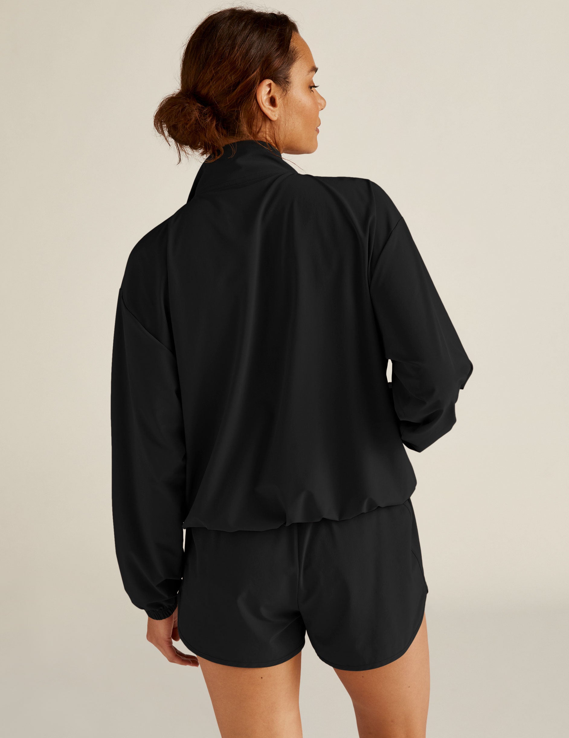 Stretch Woven In Stride Half Zip Pullover