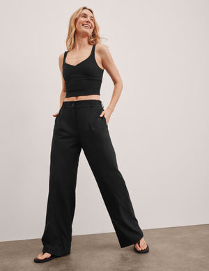 Beyond Yoga Status Wide-Leg Trousers