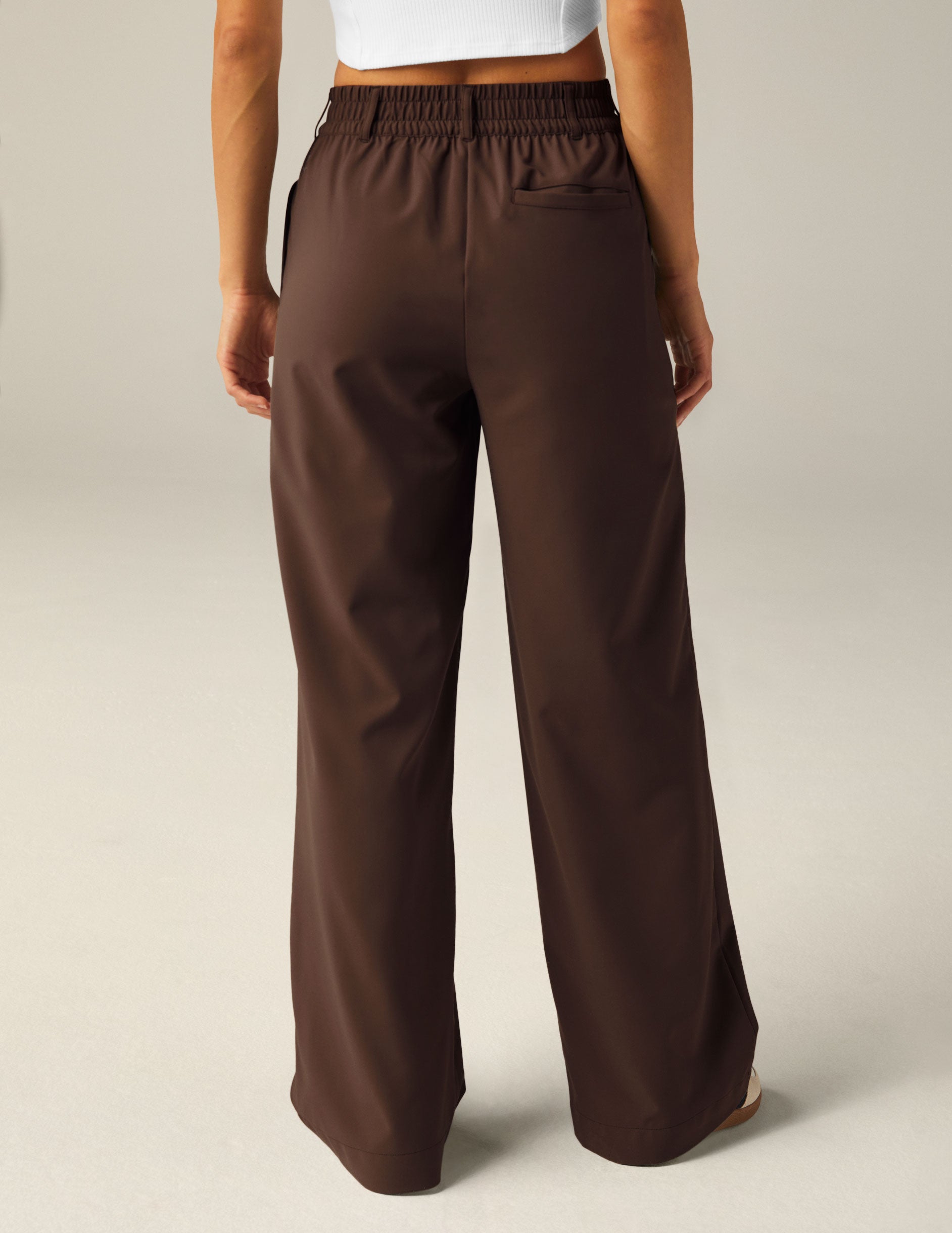 brown trouser pants with pockets. 