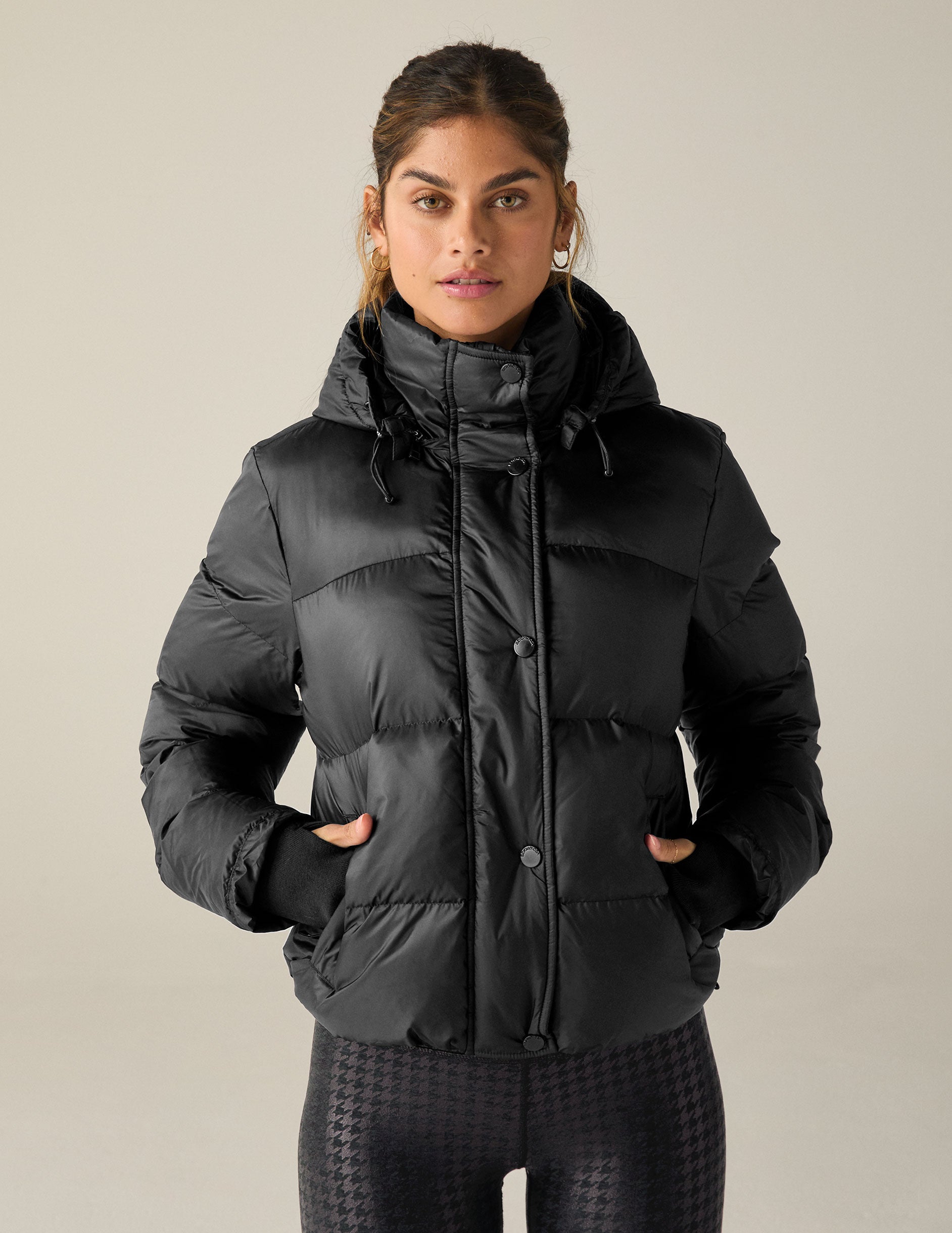 black puffer jacket