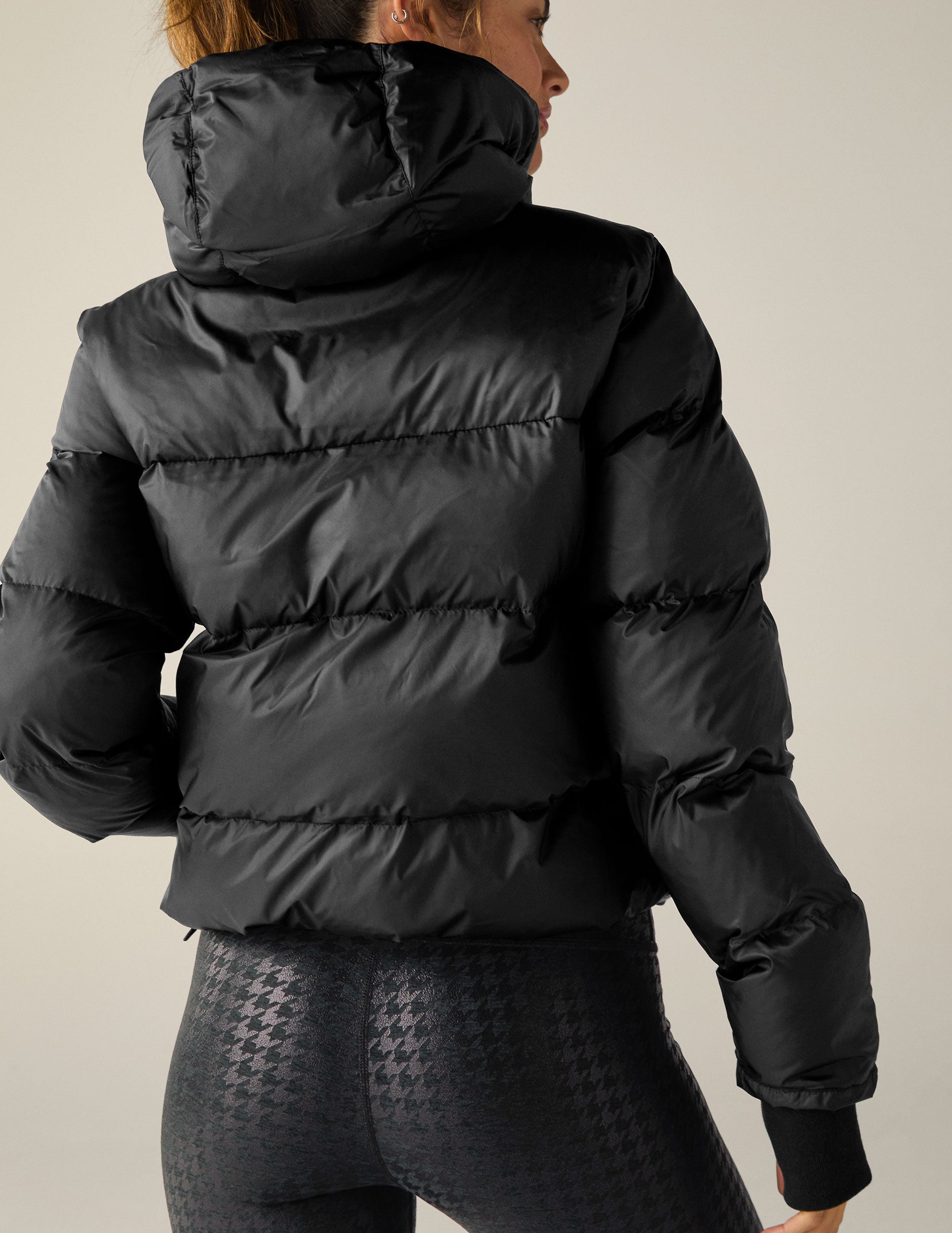 black puffer jacket