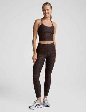 Espresso Leopard SoftMark High Waisted Midi Legging