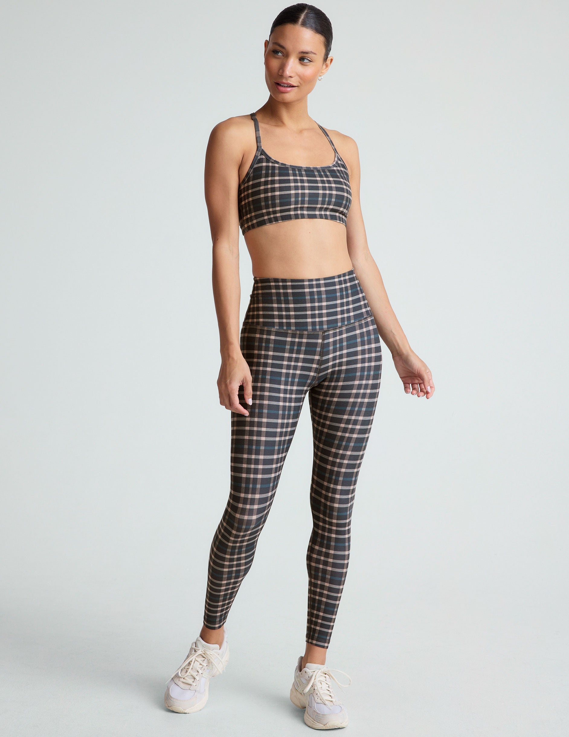 Preppy Plaid SoftMark High Waisted Midi Legging Beyond Yoga