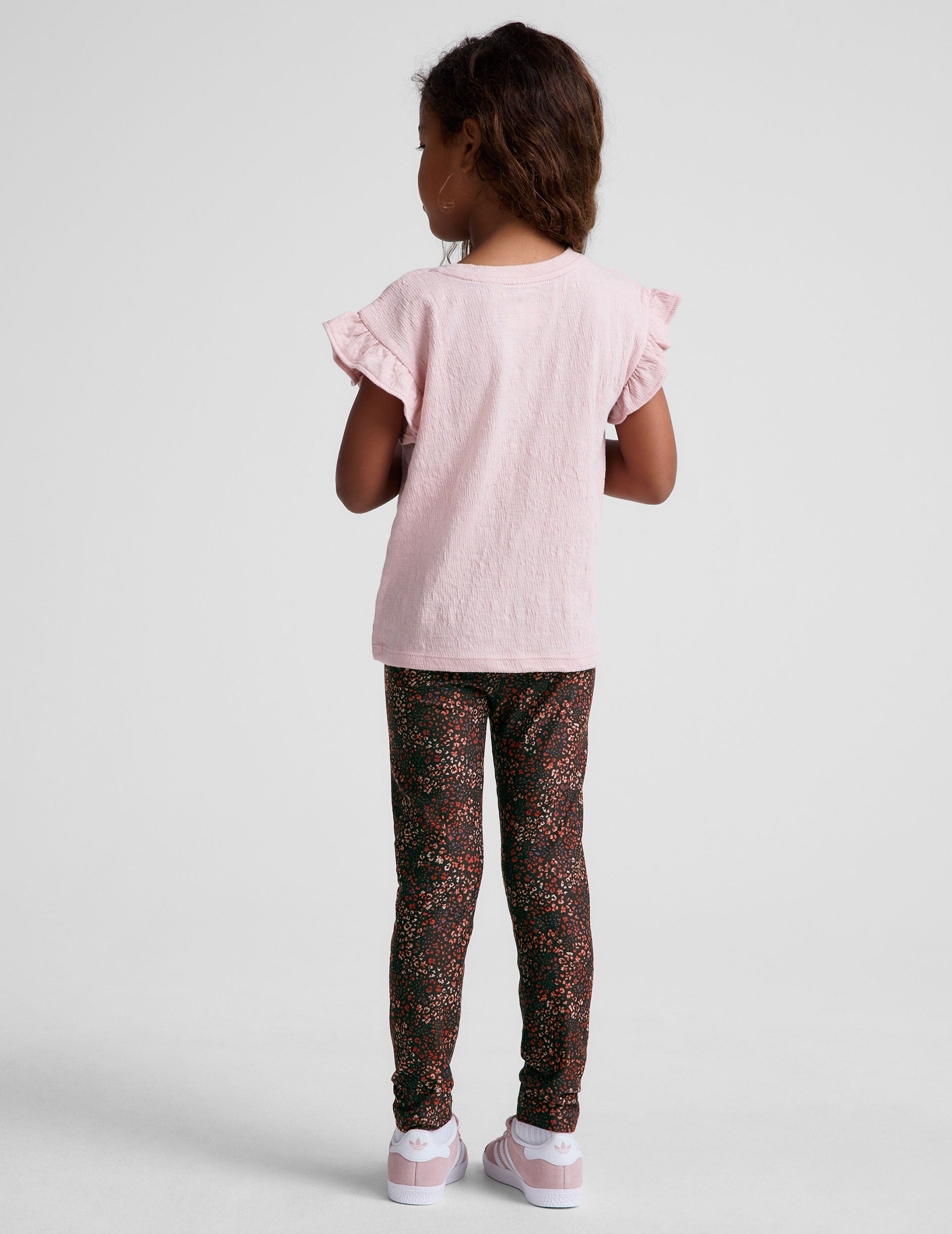 leopard printed toddler leggings. 