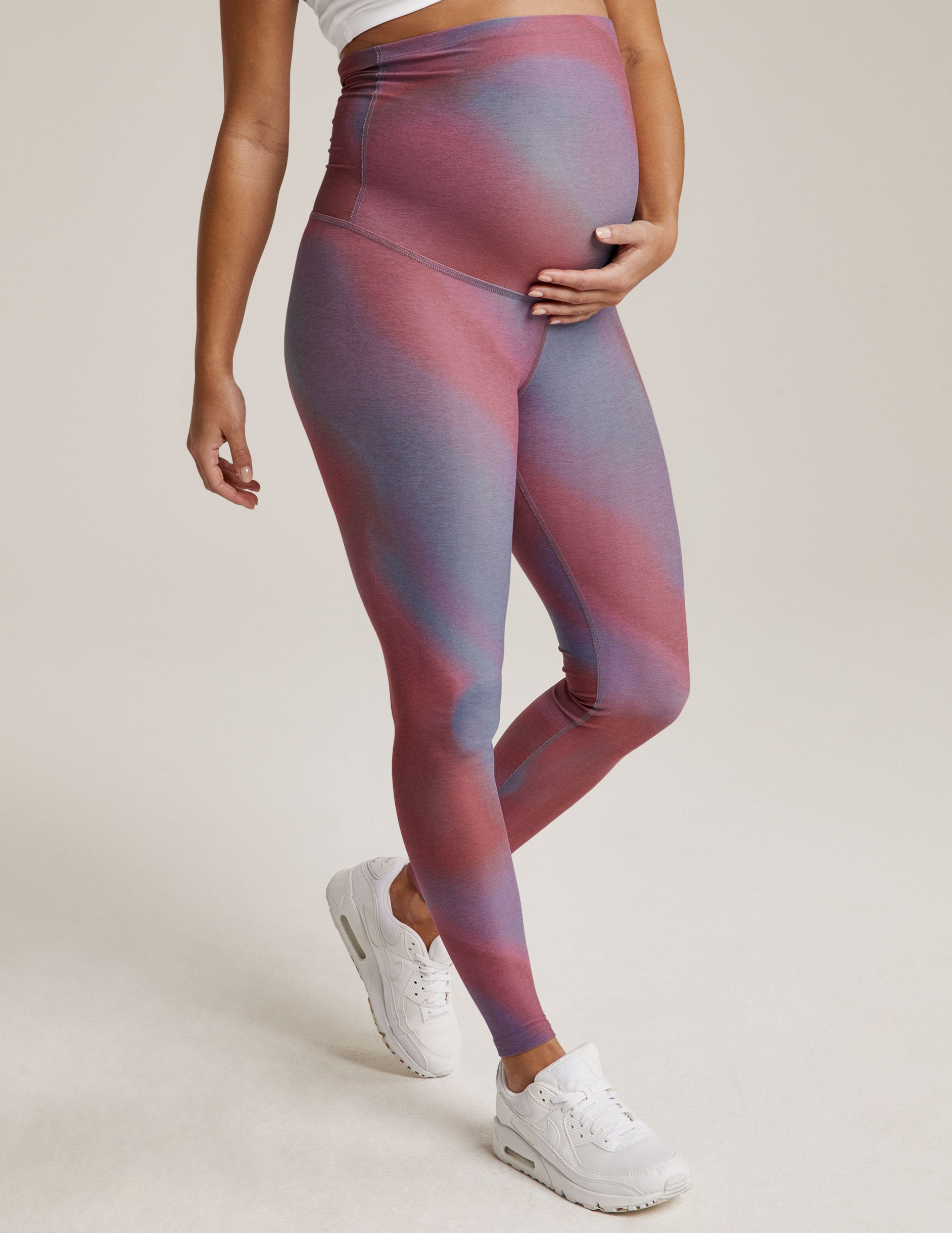 Beyond the Bump by Beyond Yoga Gray Leggings Size M (Maternity) - 69% off