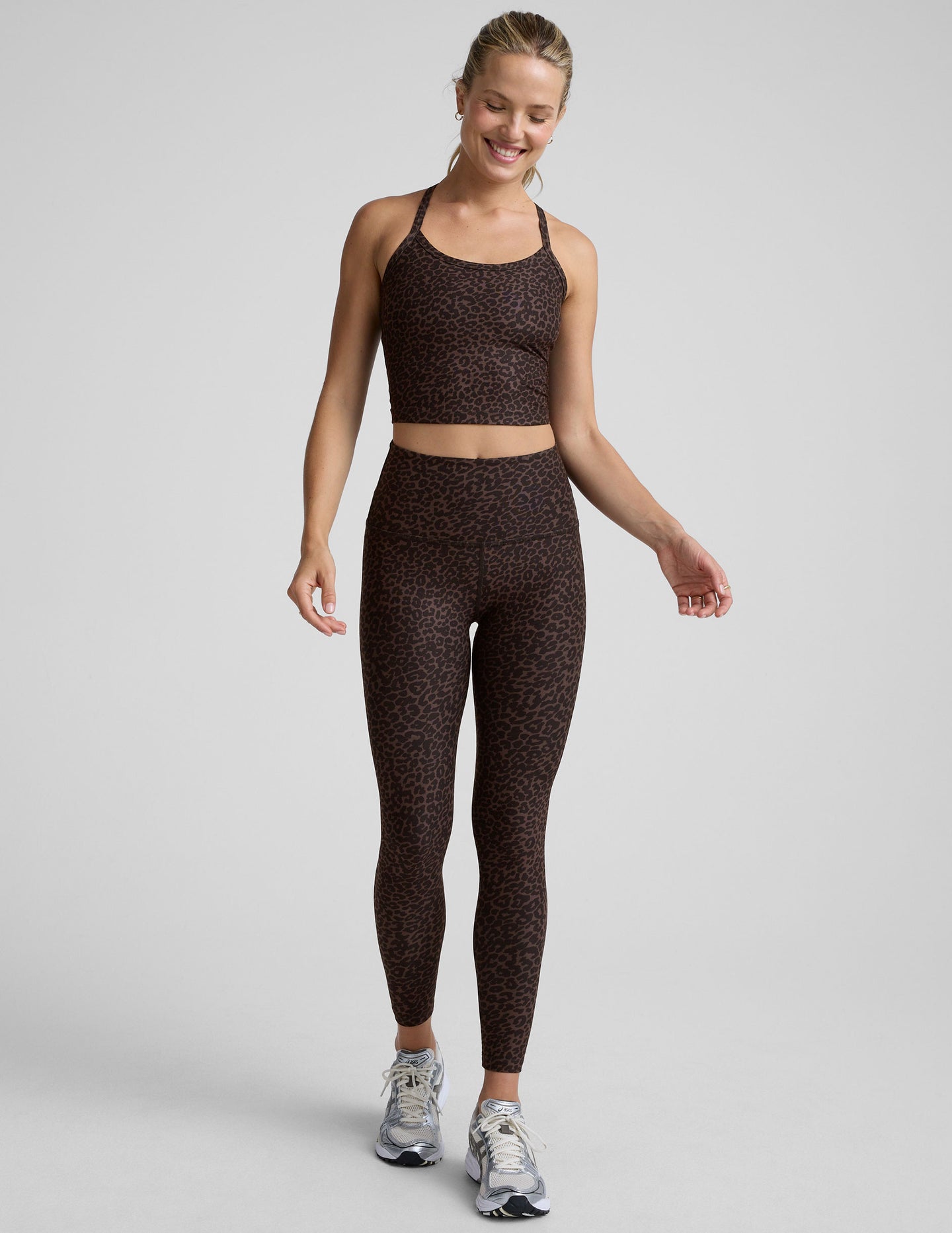Spot Supply Cross-Border Amazon Explosions Leopard Texture Breathable Slim Yoga Pants Pants