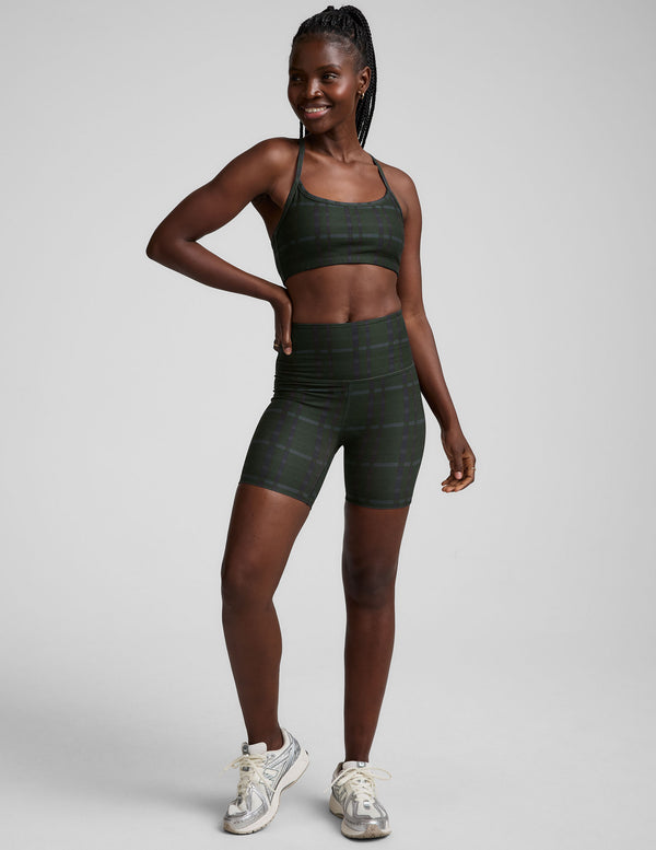 High Waisted 5" SoftMark Bike Shorts - Dark Olive | Beyond Yoga