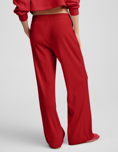 Breathe Easy Ribbed Wide Leg Pant