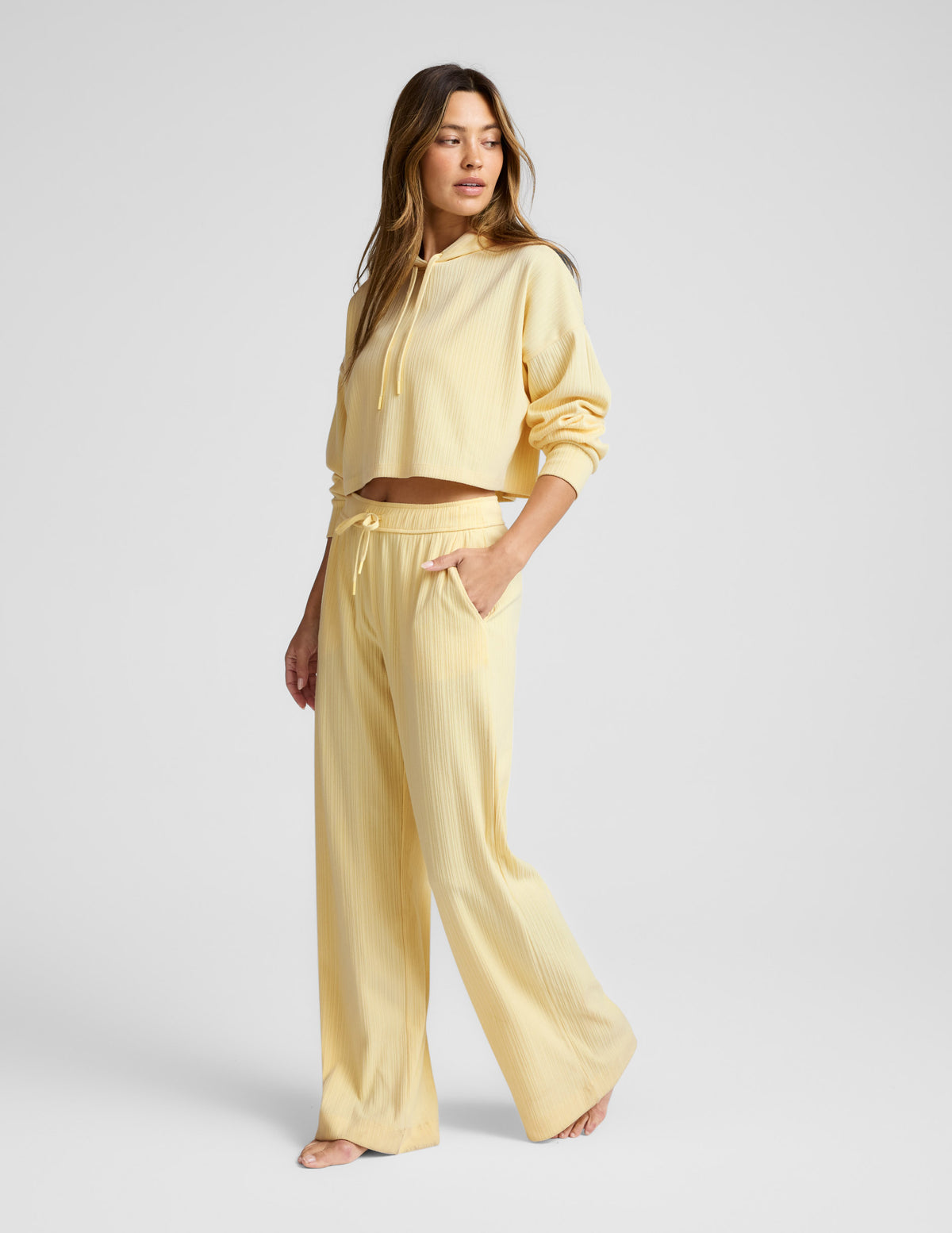 Beyond Yoga Breathe Easy Ribbed Wide Leg Pant