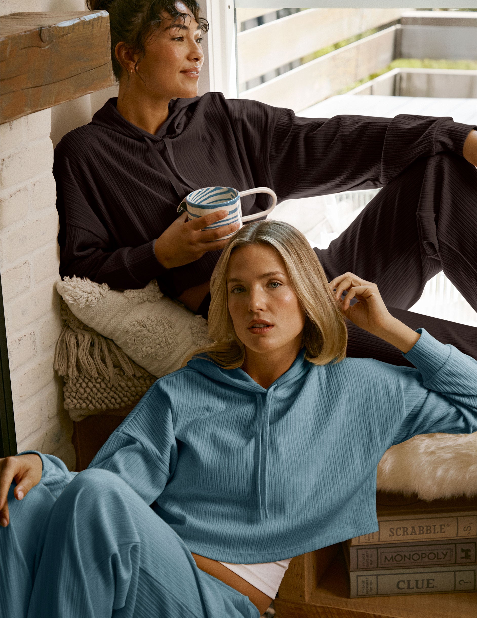 Breathe Easy Ribbed Cropped Hoodie | Beyond Yoga