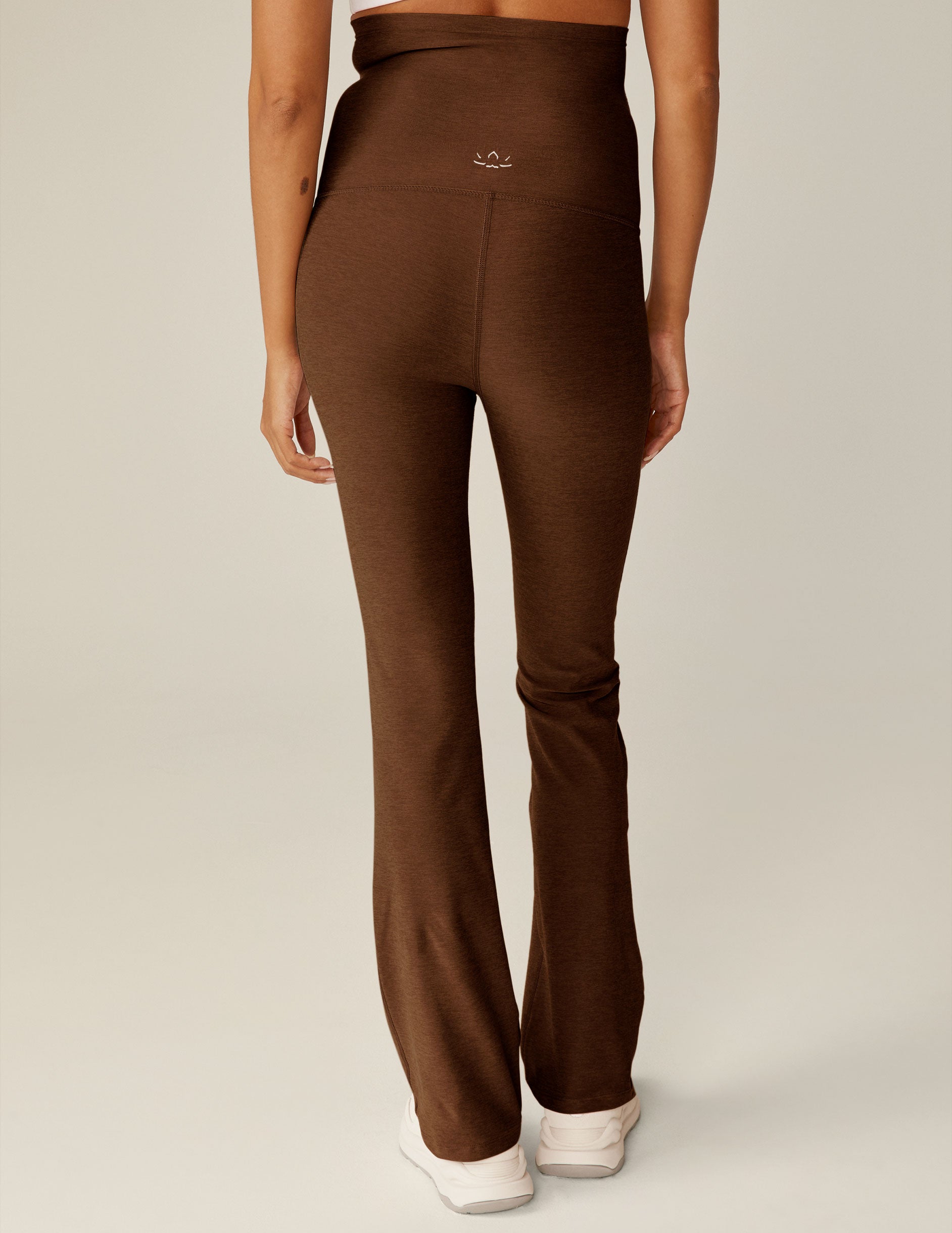 maternity brown wide leg pant