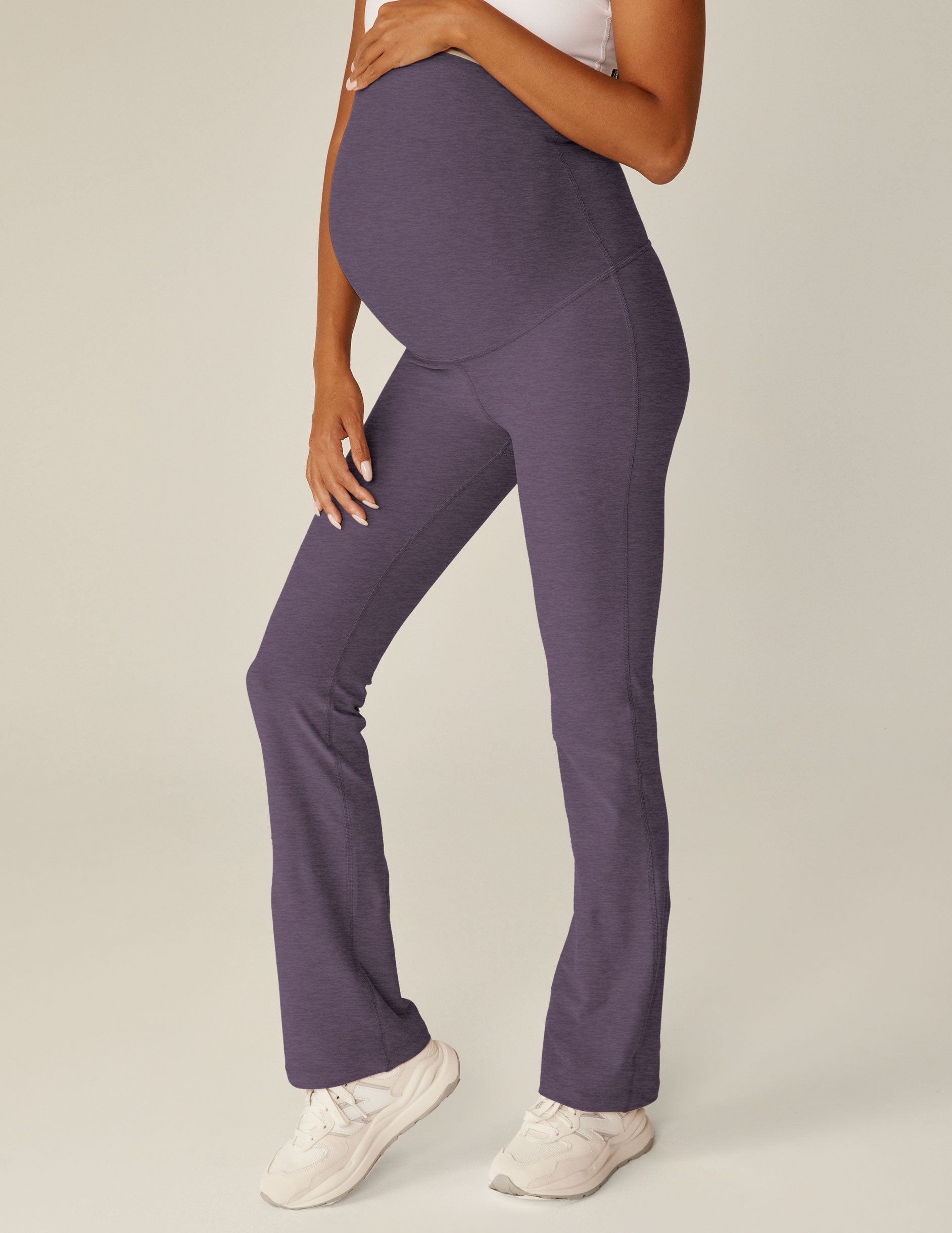 Navy Purple Margaret M Maternity Edition Slimming Ankle Pants (Like New-  Singe Medium) - Motherhood Closet - Maternity Consignment