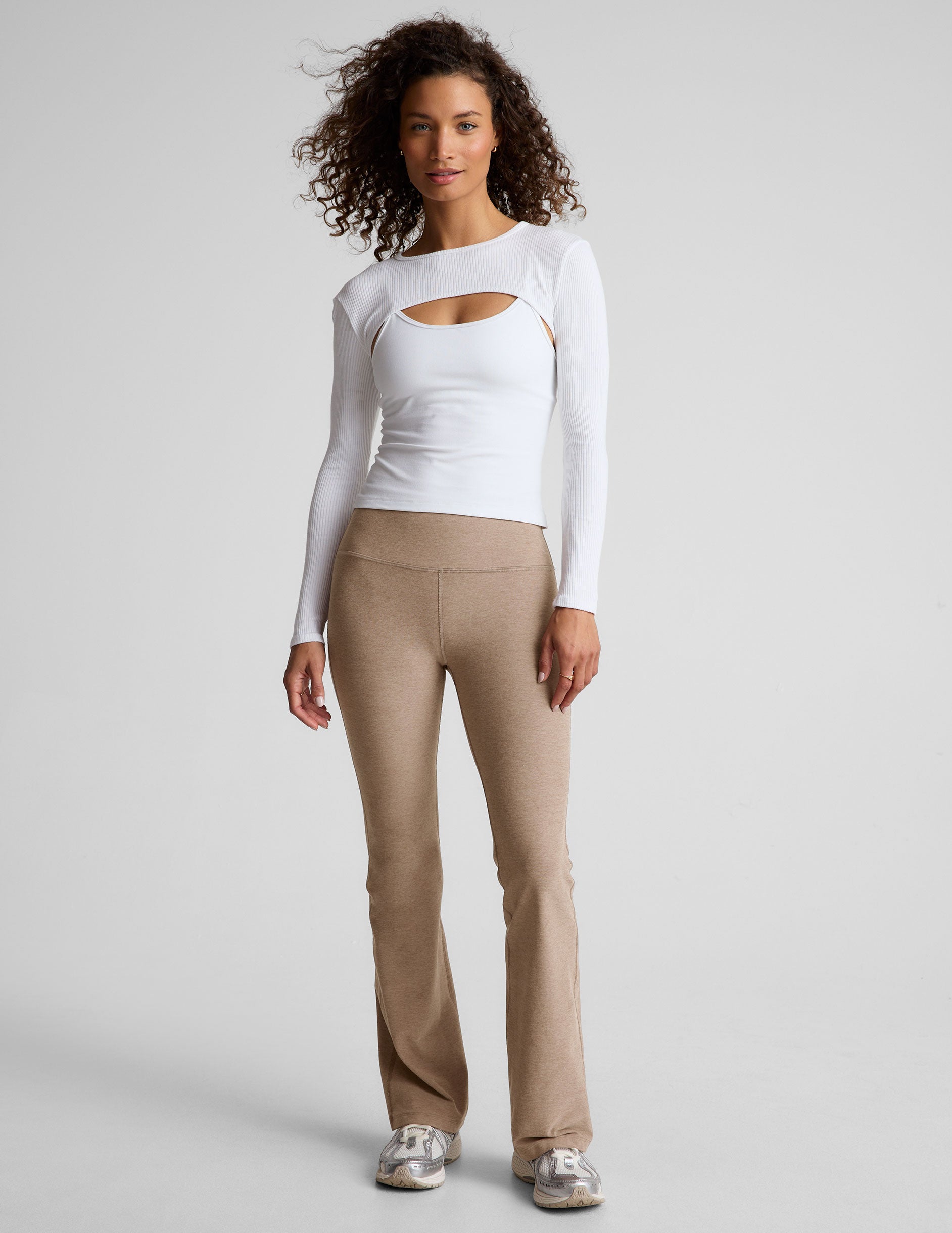 brown midi pant