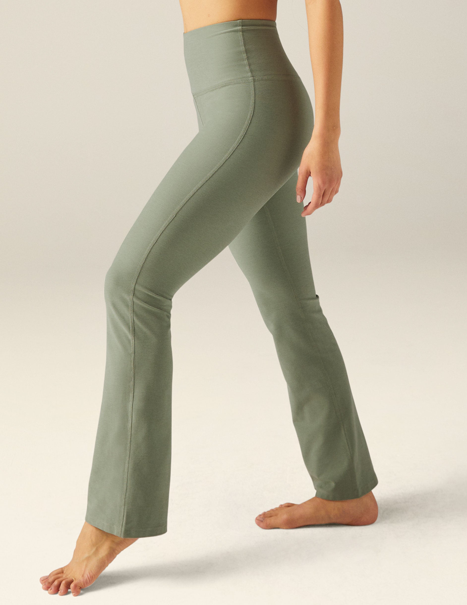 Beyond Yoga High Waisted Practice Pant in Grape Rose Heather