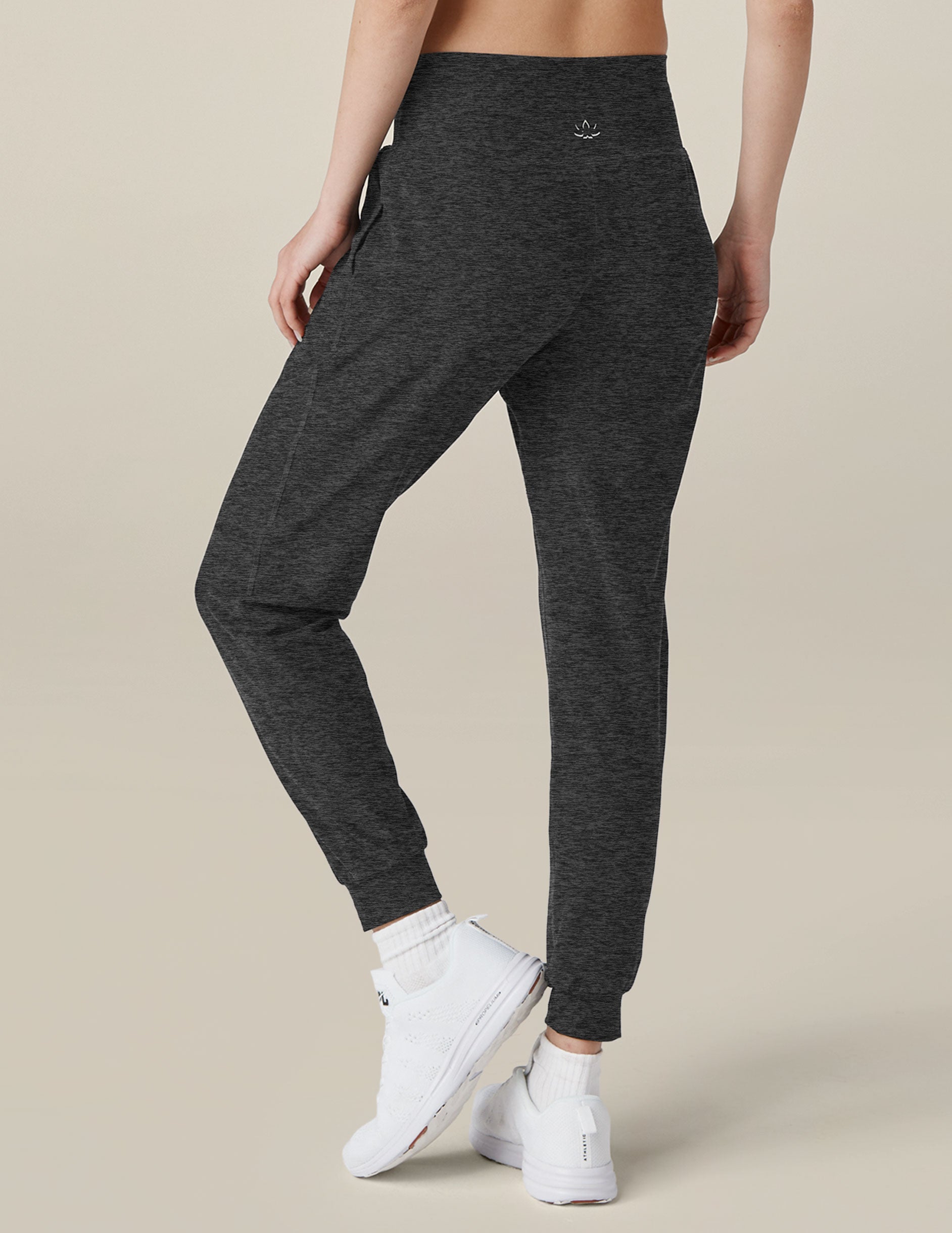 dark gray midi joggers