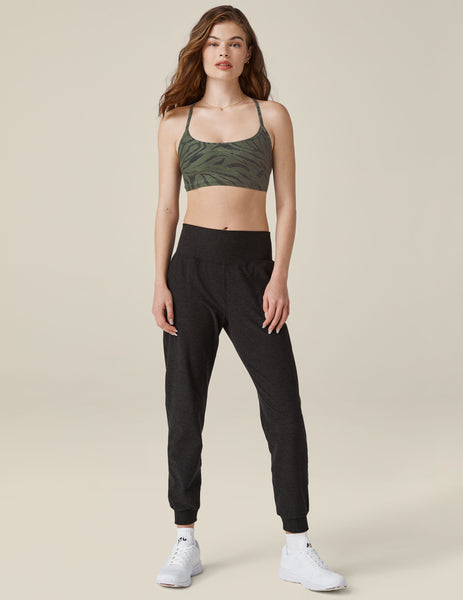 Women's Slim Fit Midi Spacedye Jogger - Darkest Night | Beyond Yoga