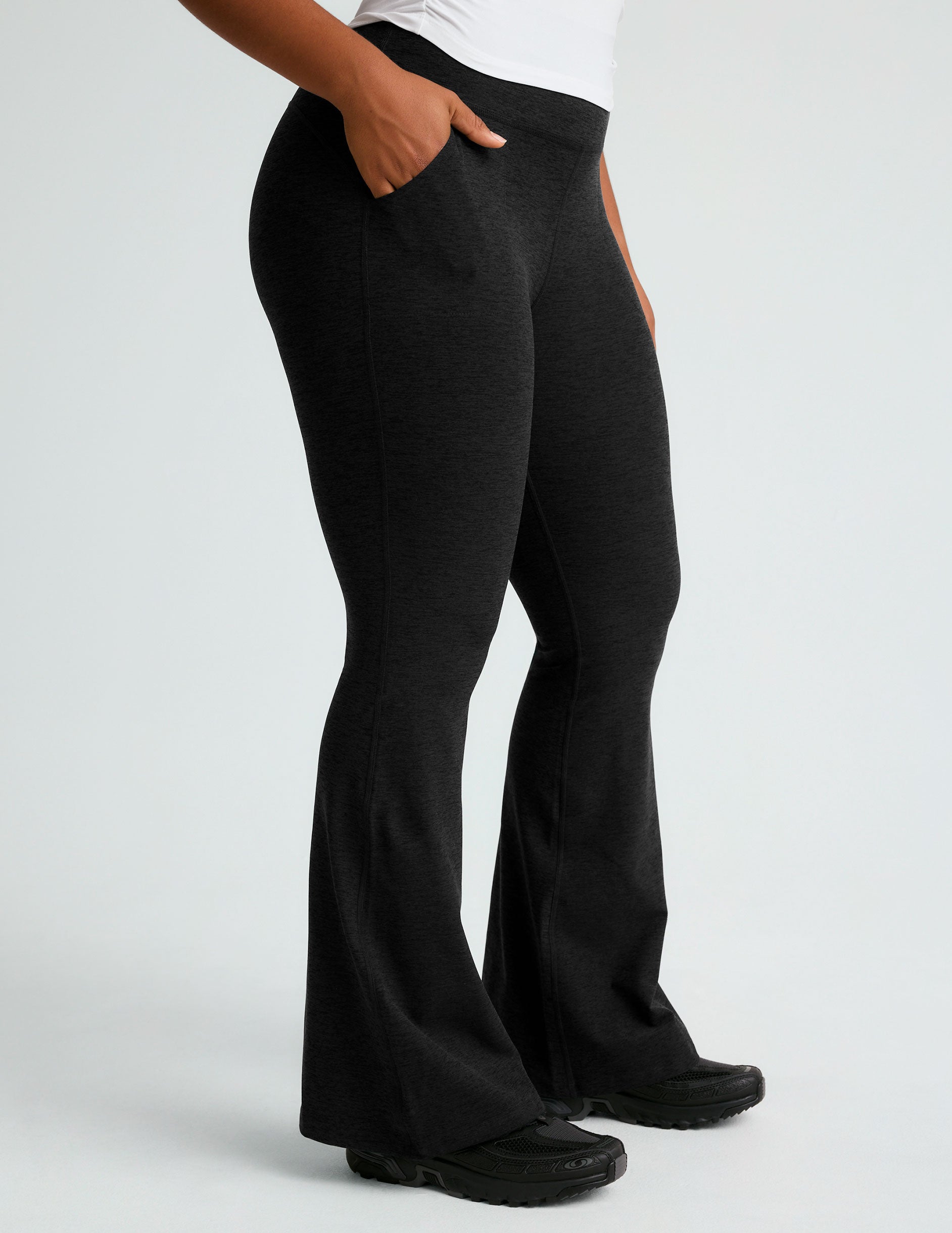 Beyond Yoga Spacedye All Day Flare High Waisted Pant Darkest Night Xs