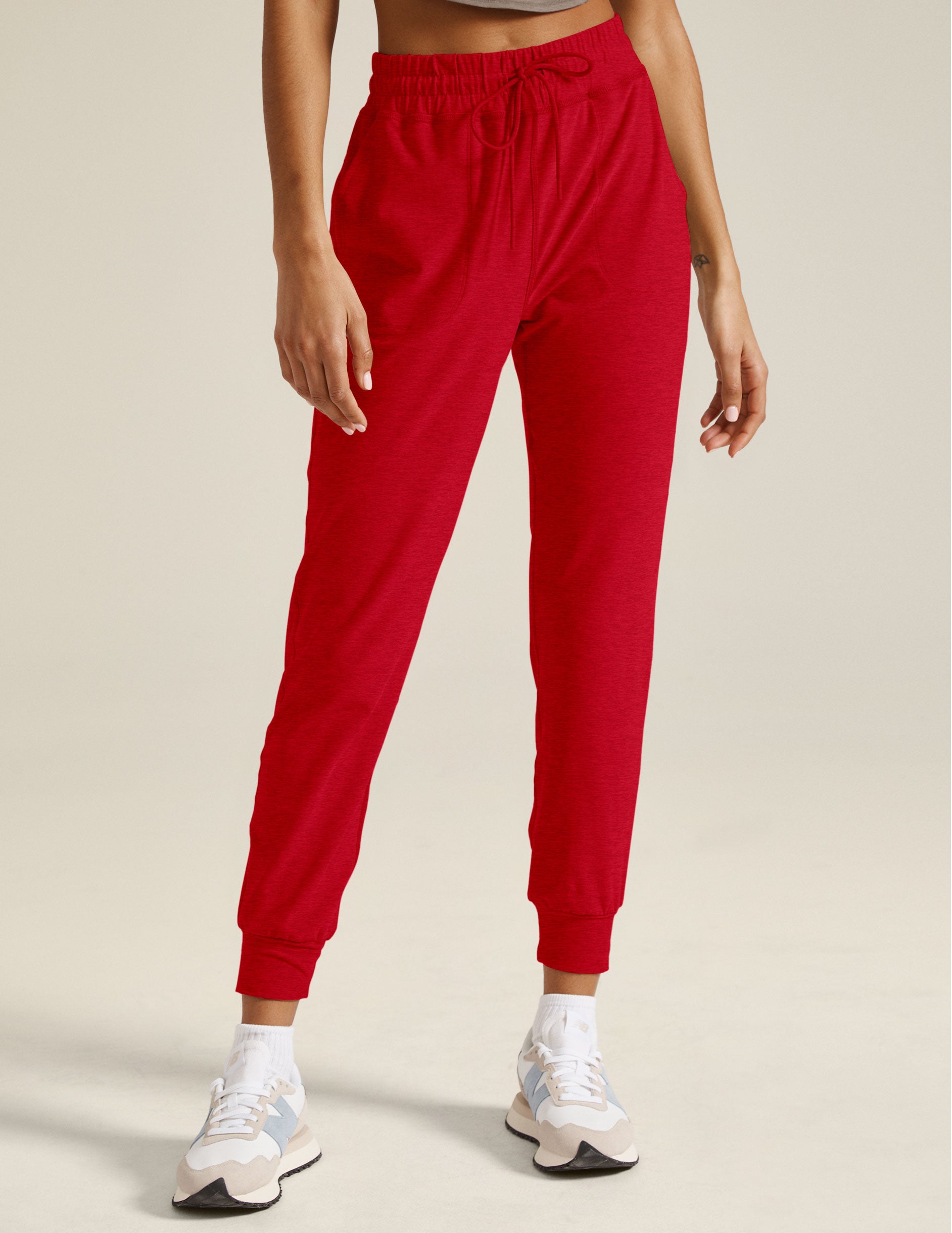 red joggers
