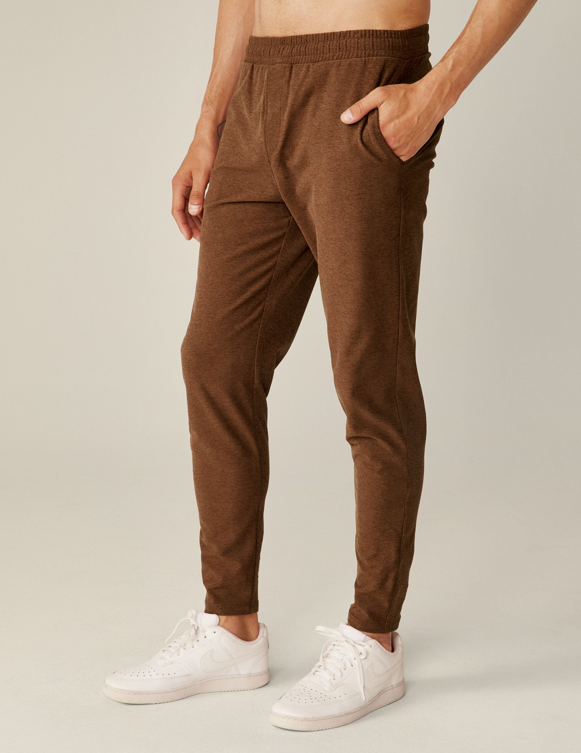 mens brown joggers