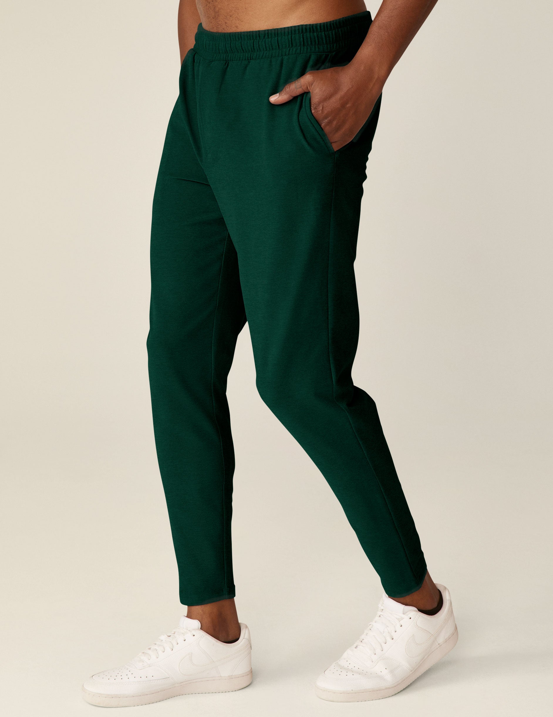 green mens pants with pockets. 