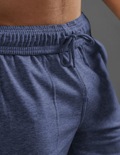 blue mens sweatpants with drawstring at waist