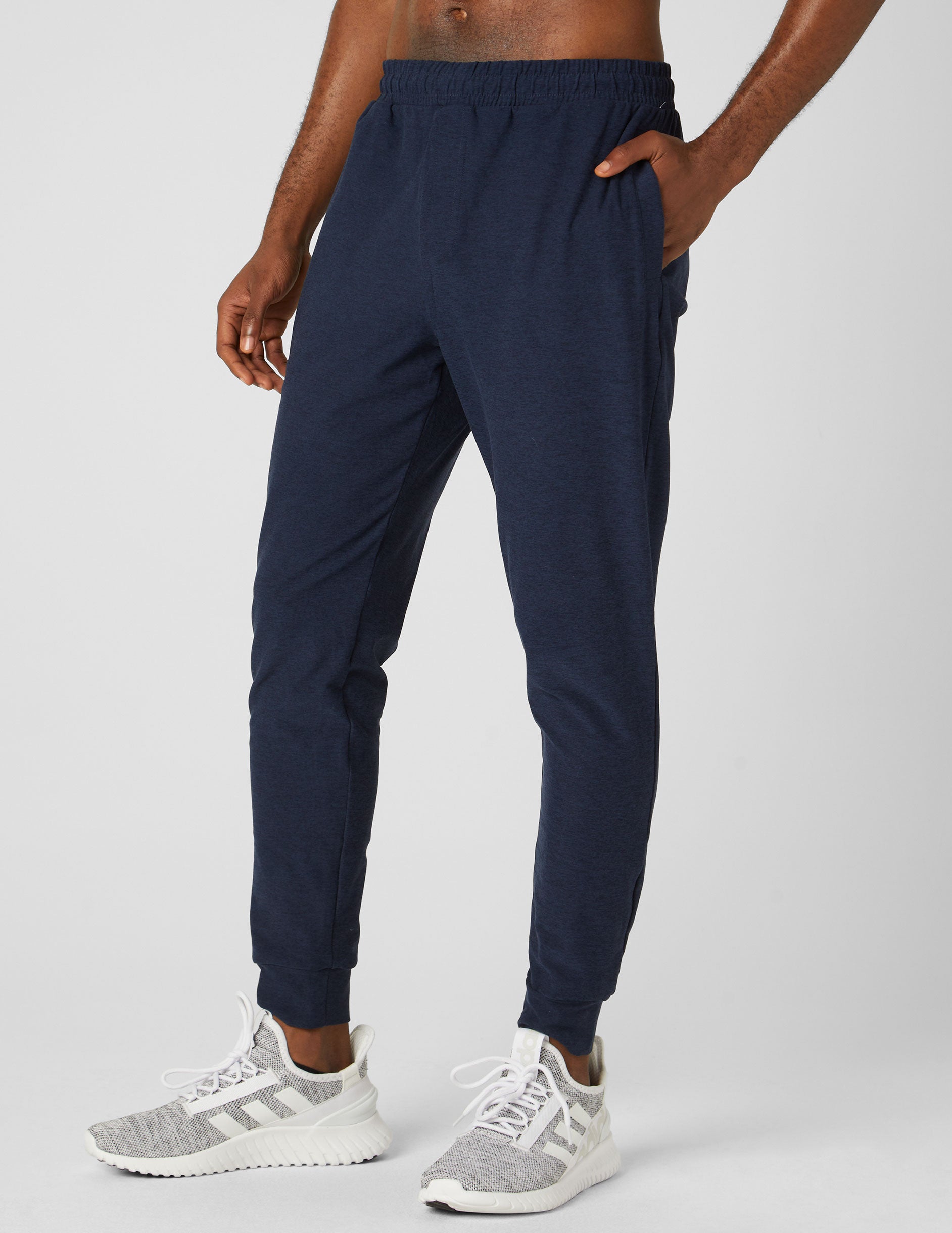 blue men's joggers