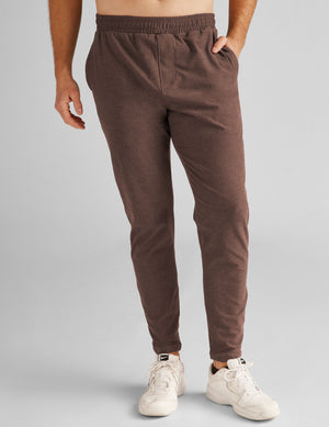 brown men's joggers. 