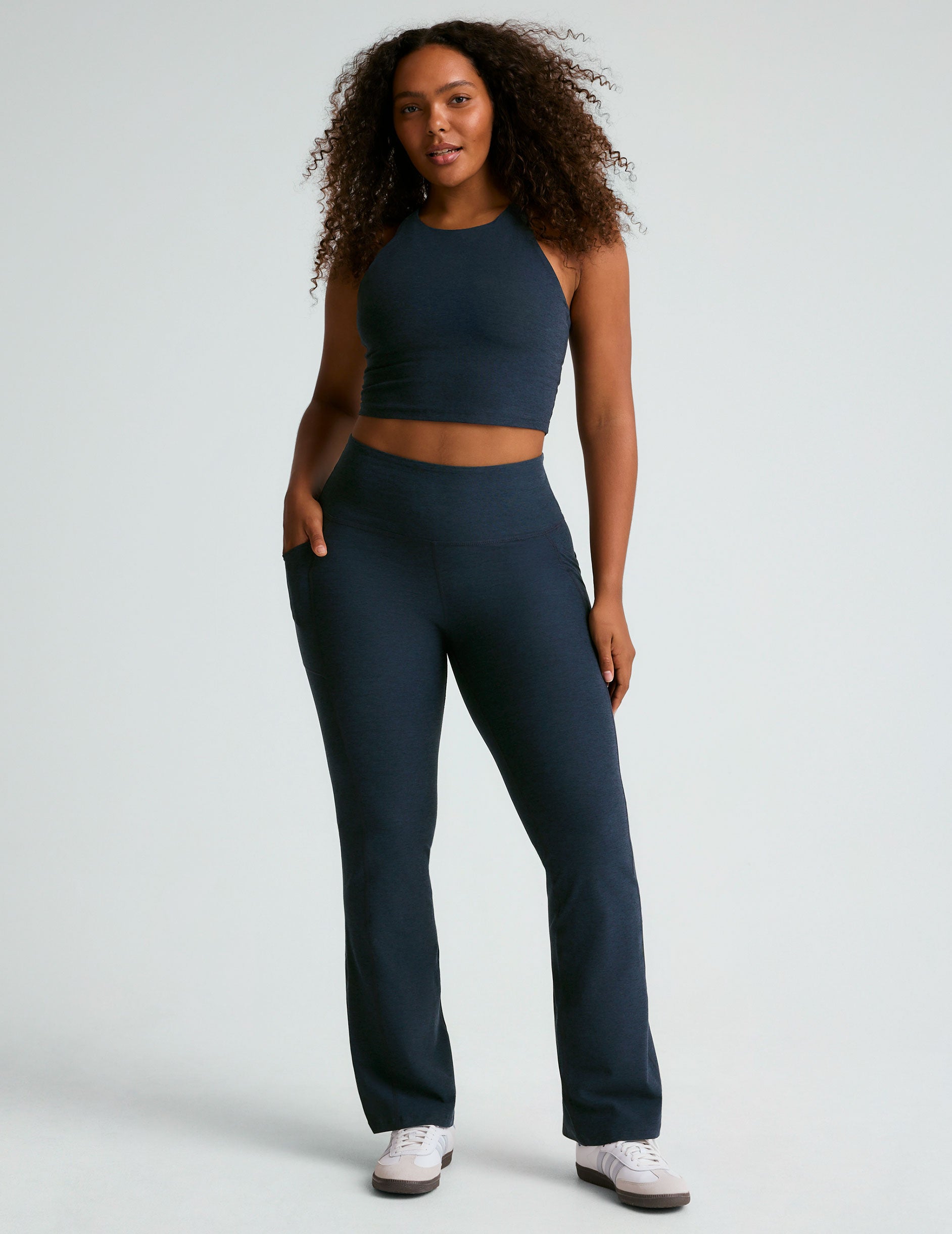 Bootcut yoga pants with side pockets best sale