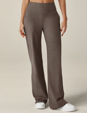 brown high-waisted wide leg pants. 